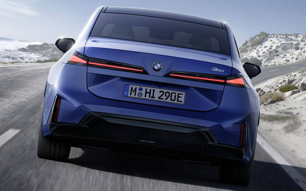 Frontale Posteriore della BMW i3 Neue Klasse Frontale Posteriore della BMW i3 Neue Klasse